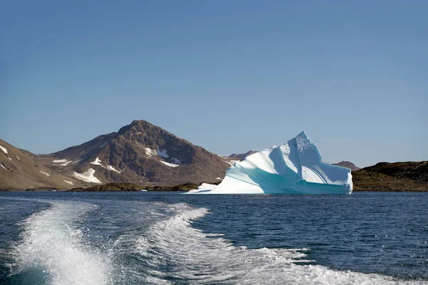 Gleccserek Lebegnek Jeges Tengeren Grönlandon — Stock Fotó
