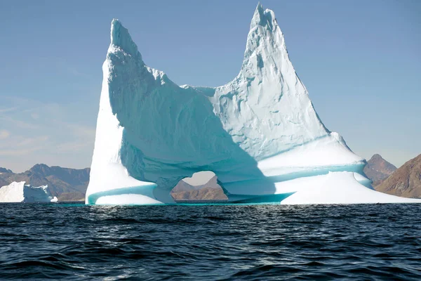 Grönland Daki Buzullar Kuzey Buz Denizi Nde Yüzüyor — Stok fotoğraf
