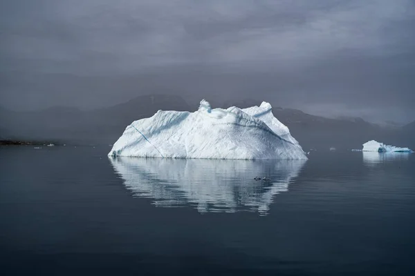 Icebergs Ártico Oceano Ártico Mudança Climática — Fotografia de Stock
