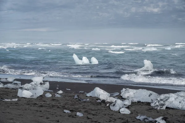 아이슬란드의 다이아몬드 해변에 — 스톡 사진