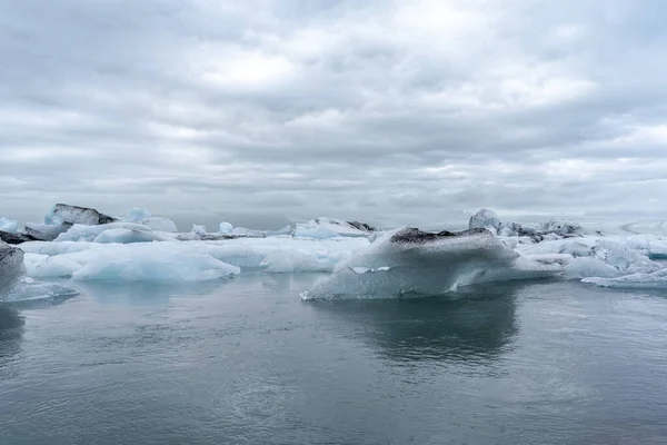 Glaciers Dans Lagune Jokulsarlon Islande — Photo