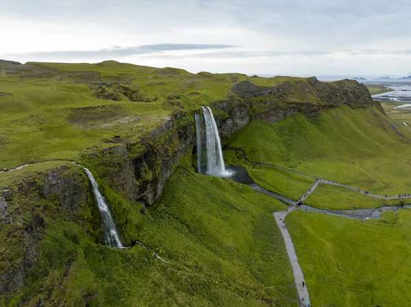 Seljalandsfoss Водоспад Ісландії — стокове фото