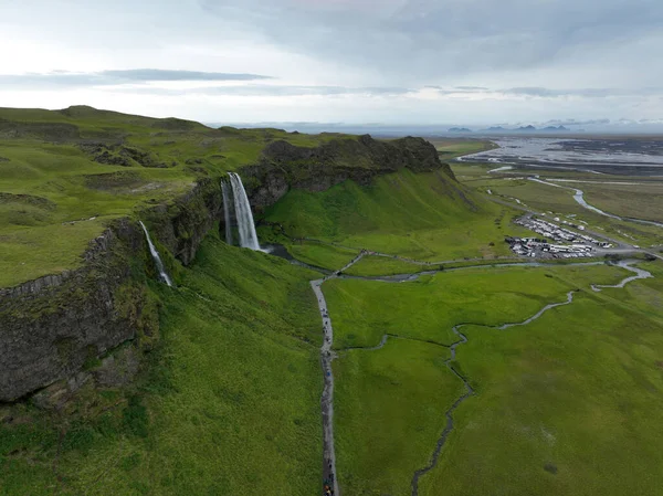 Seljalandsfoss Водоспад Ісландії — стокове фото