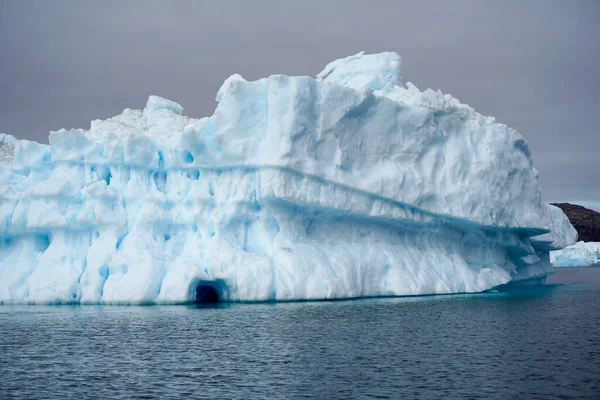 Iceberg Vista Aerea Groenlandia Sull Oceano Artico — Foto Stock