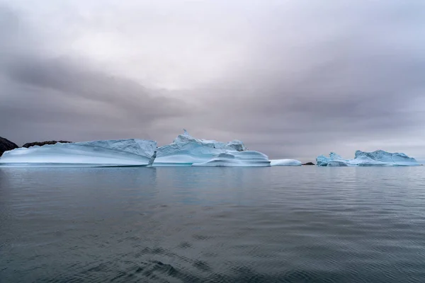Iceberg Vista Aerea Groenlandia Sull Oceano Artico — Foto Stock
