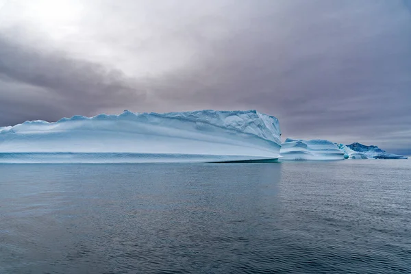 Aerial View Iceberg Greenland Arctic Ocean — Stock Photo, Image