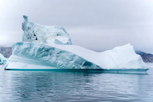 Letecký Pohled Ledovec Grónsku Arktickém Oceánu — Stock fotografie