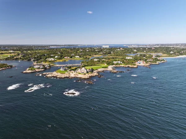 Aerial View Rhode Island Coastline United States — Stock Photo, Image