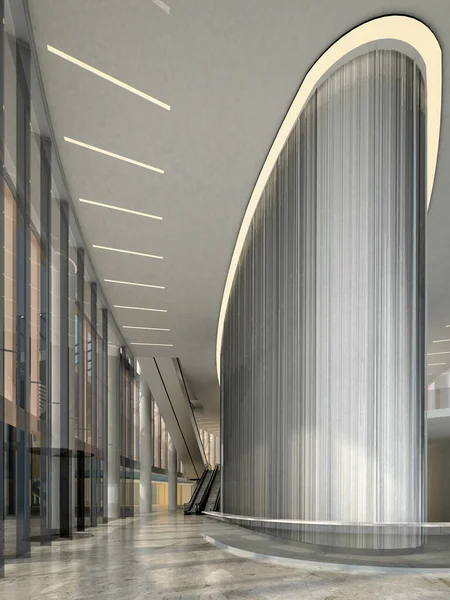 Render Building Reception Lobby Entrance Hall — Stock Photo, Image
