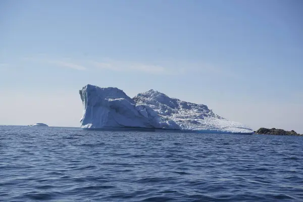 arctic icebergs are melting on arctic ocean in Greenland