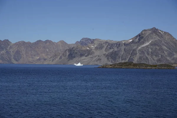 Icebergs Arctiques Fondent Sur Océan Arctique Groenland — Photo