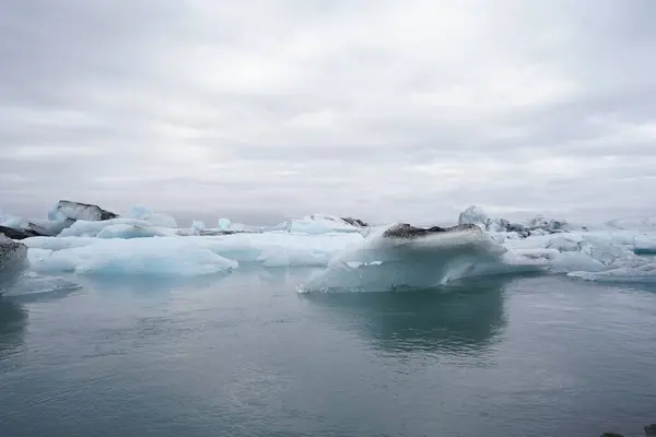 Geleiras Estão Oceano Ártico — Fotografia de Stock