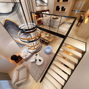 LUXURY Çatı katı Müdahalesi 'nin 3D KURUMU