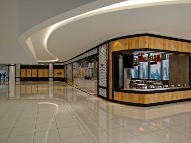 RESTAURANT CAFE 'İN 3D RENDERİ