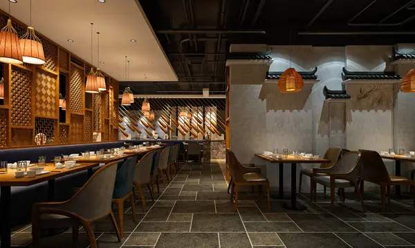 RESTAURANT CAFE 'İN 3D RENDERİ