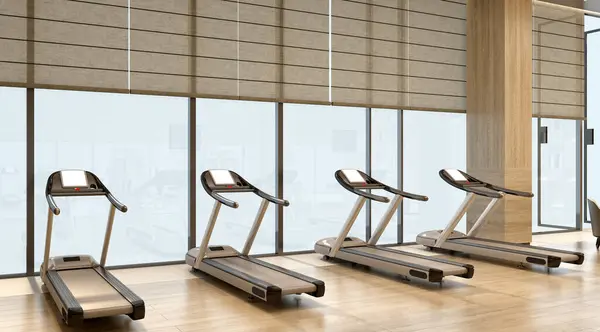 3d render fitness gym yoga center