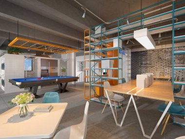 Kulüp binasının 3D görüntüsü