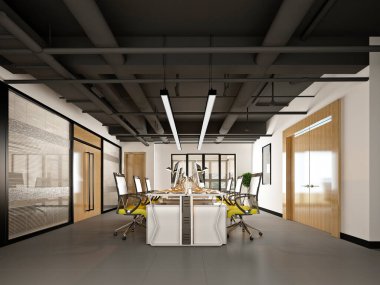 Çalışma odasının 3 boyutlu çamurluğu.