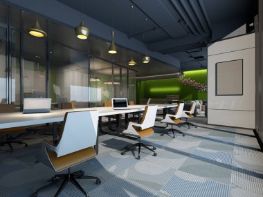 Çalışma odasının 3 boyutlu çamurluğu.