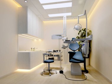 Hastane kliniğinin 3D görüntüsü.