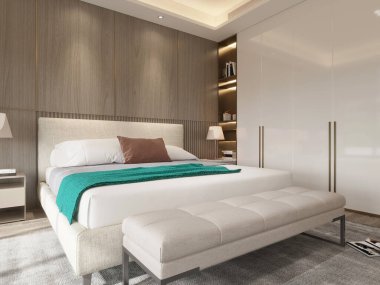 Lüks ev iç 3d render