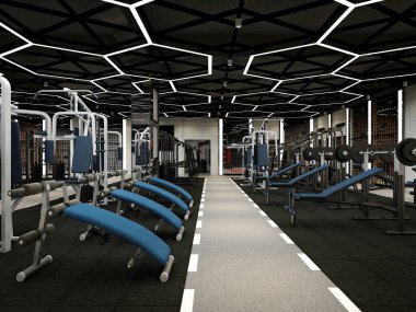 3D spor salonu antreman plakaları stüdyosu