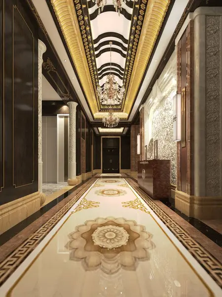 3D render Lüks Otel iç