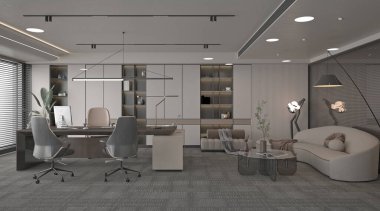 Çalışma odasının 3D görüntüsü