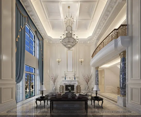 3D konforlu ev, apartman, oturma odası