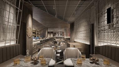 3D render Cafe Restoran