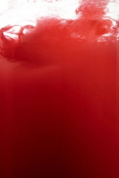 Color Rojo Que Fluye Formas Humo Movimiento Abstracto Liso Por — Foto de Stock