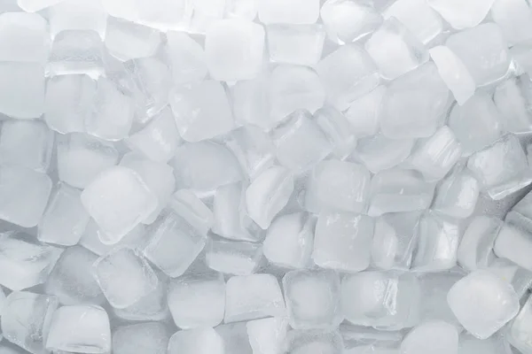 Ice Cubes Close View Fresh Food Background — Stock Photo, Image