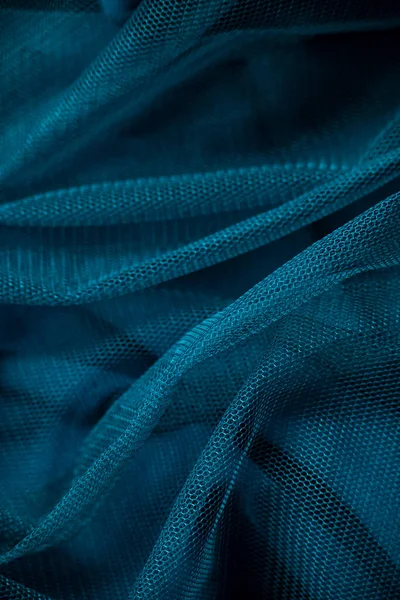 青い色の波布 単色の色 未来的なデザイン — ストック写真