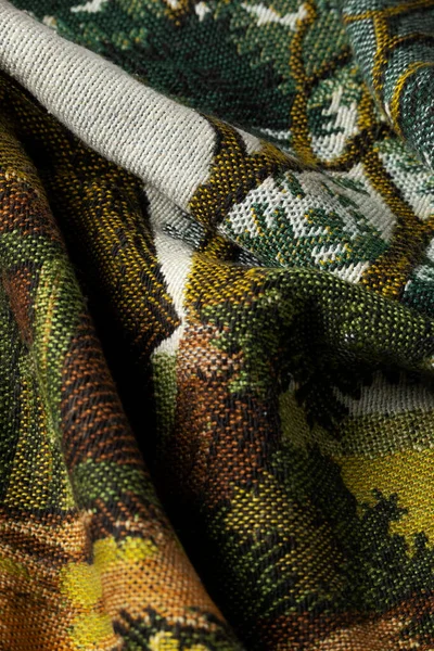 Detailní Pohled Starožitný Ručně Vyráběný Koberec Textilní Detail — Stock fotografie