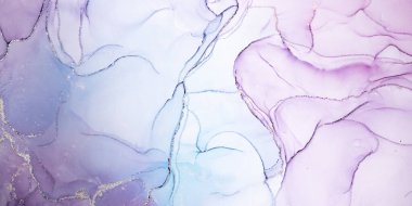 Parıltı efektli mavi-mor tonlarda mermer yüzey. Modern soyut taş arkaplan.