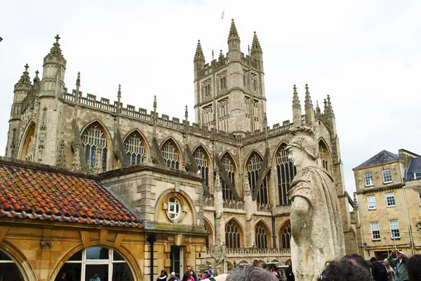 İngiltere 'nin Bath şehrinde Antik Roma Hamamı