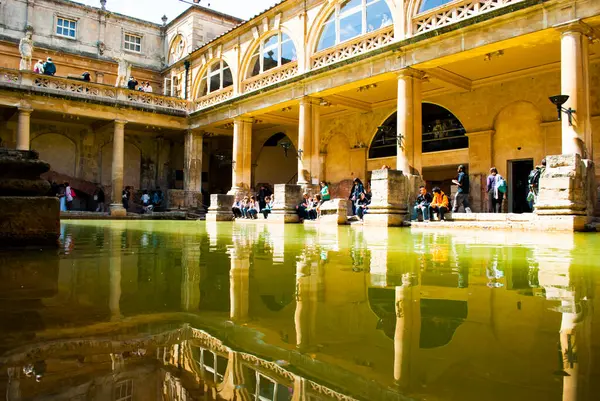 Stock image The Roman City of Bath from Water Level