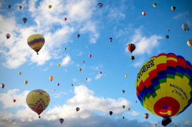 Hot Air Balloons in Albuquerque New Mexico  clipart