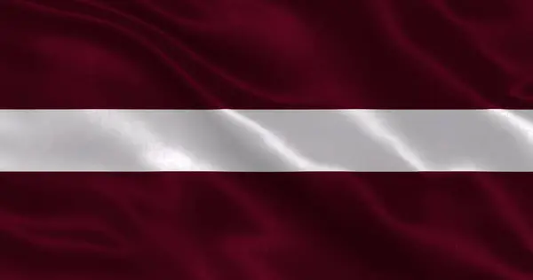 Ulusal kumaş dokusuna sahip Lativa bayrağı, 3 boyutlu illüstrasyon