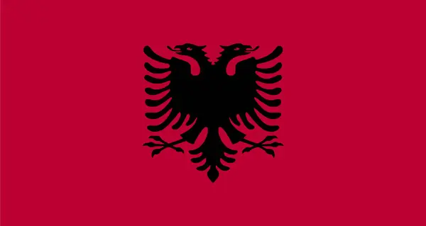 Arnavutluk 'un ulusal bayrağının resmi