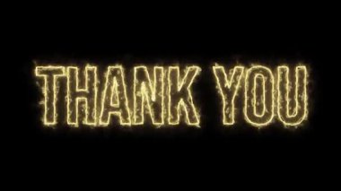 Lazer ışık efektli parlayan metin animasyonuna teşekkürler