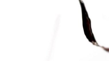 Yüksek hızlı kamera görüntüsü, beyaz ya da siyah arka planda izole edilmiş bir kan elemanı sıçraması. Video görüntüleriniz için Çerçeve Karıştırma - Çarpma komutu kullanılarak önceden eşlenebilir.