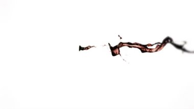 Yüksek hızlı kamera görüntüsü, beyaz ya da siyah arka planda izole edilmiş bir kan elemanı sıçraması. Video görüntüleriniz için Çerçeve Karıştırma - Çarpma komutu kullanılarak önceden eşlenebilir.