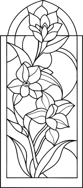 Yüksek Kalite Lekeli Cam Pencere Vektörü