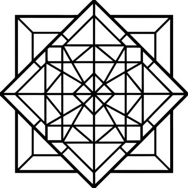 Yüksek Kalite Lekeli Cam Geometrik Tasarım Vektörü