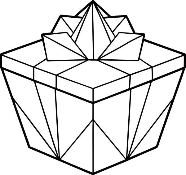 Yüksek Kalite Çokgen Hediye Vektörü