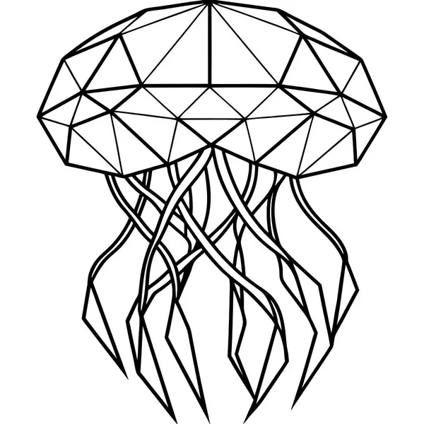 Yüksek Kalite Çokgen Denizanası Vektörü