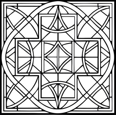 Yüksek Kalite Geometrik Lekeli Cam Tasarım Vektörü