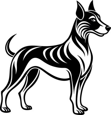 High Quality Dog Wall Art Vector clipart