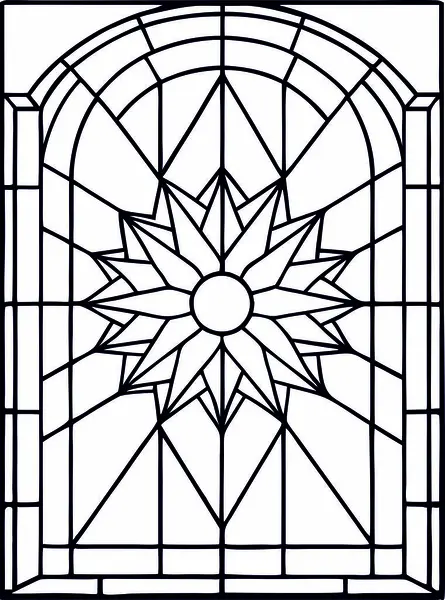 Yüksek Kalite Lekeli Cam Güneş Vektörü